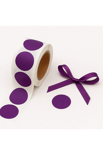 reprodesign Purple Colored 3 cm Adhesive Dot Label 20 Pieces