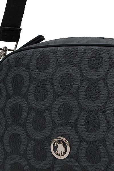 U.S. Polo Assn. Black Pattern Women's Messenger Bag Us8643 Online Exclusive