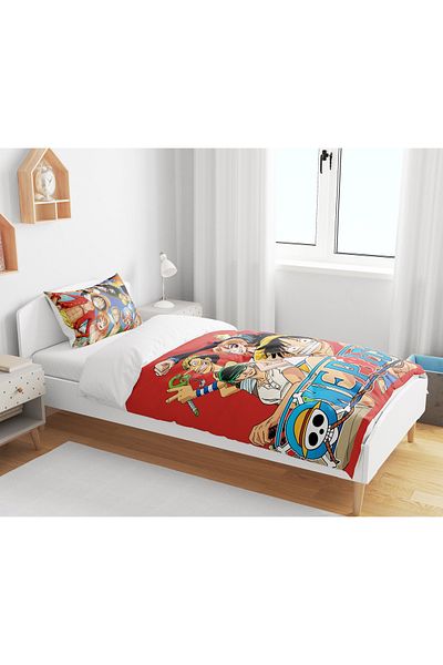 Erays Home One Piece Anime 3D Digital Printed Single Duvet Cover Set Onepiece Anime