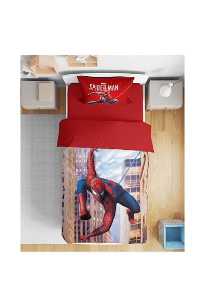 Erays Home Spiderman 3D Single Boy Duvet Cover Set Without Sheets
