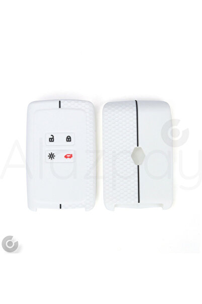 Alazpay Renault Clio 5 Megane E-tech Austral Koleos Kadjar Captur Zoe Husă din silicon pentru chei Alb Negru