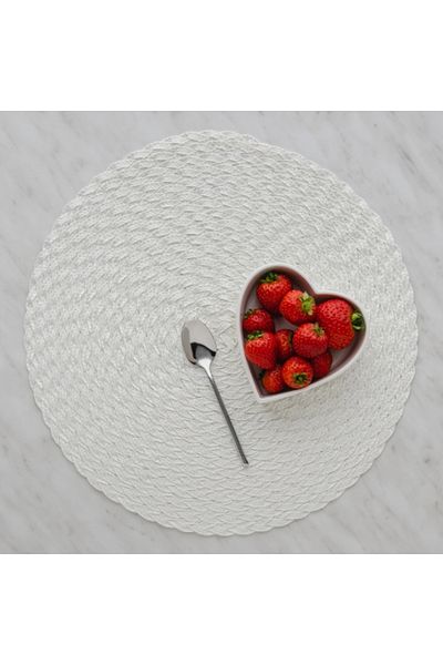HomeVibes Coadă de Napron Albă