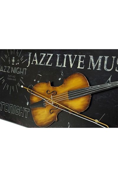 ECOME Vintage Panel Violin Horizontal - Decorative Gift