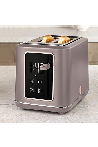 Berlinger Haus Stainless Steel Digital Toaster Taupe Collection