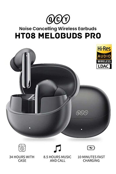 QCY MeloBuds Pro HT08, Wireless Earbuds, Active Noise Cancellation Bluetooth Earphone, Comfortable Fit,