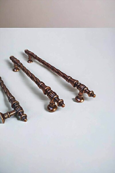 Dizaynhouse 96 mm Auger Series Copper Color Cabinet and Drawer Handle, Metal Cabinet and Drawer Handles