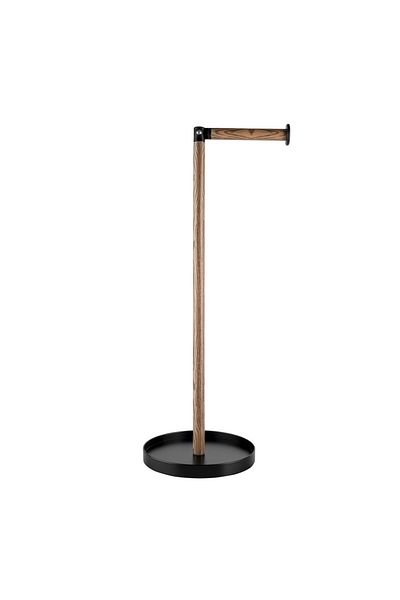 AWDO Black Wood toilet paper holder, steel, 54x24x18 cm