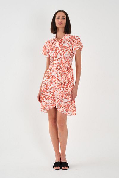 ALEXANDERGARDI Collar Detailed Belted Flounce Dress