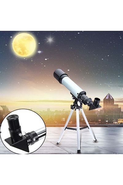 FOXMAG24 Telescop astronomic 360mm, focus rapid, prisme 90°, H20/H6, trepied aluminiu, argintiu