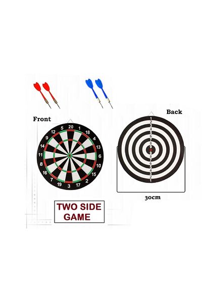rexa Magnetic Double-Sided Dart Board Game with Safe Flat-Tip Darts for Kids and Adults