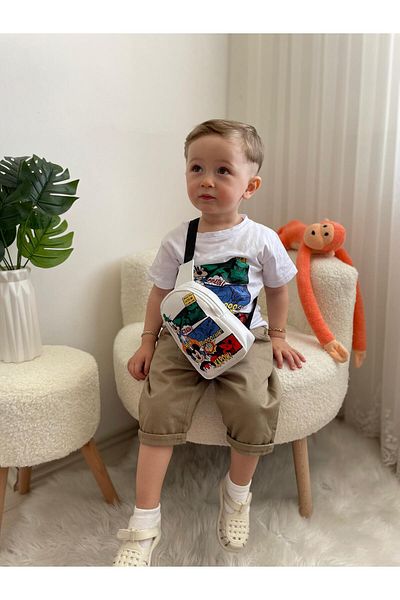 Mişsa Bebe طقم صيفي للأولاد مكون من قطعتين مع حقيبة 3 قطع