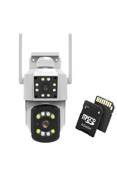 TodayShop Smart HD Camera, WiFi Audio-Video with Alarm, Motion Detection, IP66, and 32GB Memory Card