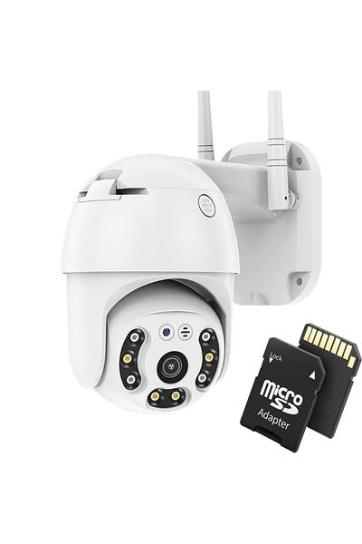 TodayShop Surveillance Camera FULL HD 1080P, Night Vision, WIFI with 32 GB Memory Card