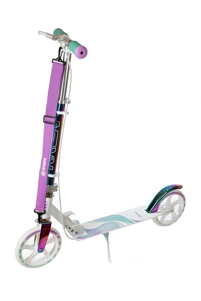 Raven Raven Celia Folding Scooter with Handbrake, Neo Chrome, 200 mm