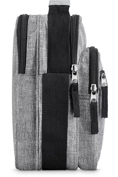 zagatto Men's Crossbody Bag, Grey, Waterproof, Spacious, 21x25x13 cm, ZG55 West Pack