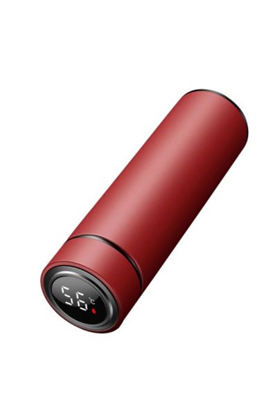 zola Smart thermos, Zola, with temperature indicator, stainless steel, 500 ml, red
