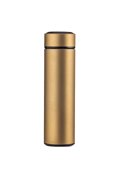 zola Termos inteligent, Zola, cu indicator de temperatură, oțel inoxidabil, 500 ml, placat cu aur