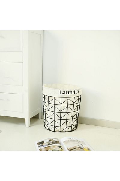 HONEYBEE Iron Laundry Hamper 36 x 33 cm
