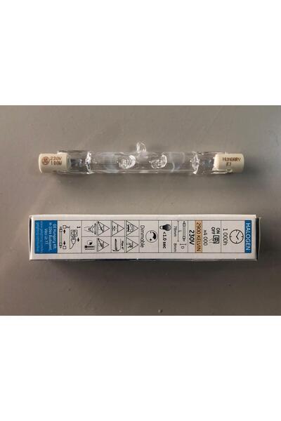 GENERAL 2 ADET GENERAL ELC. ÇUBUK HALOJEN LAMBA 100W 1900 LÜMEN 78mm