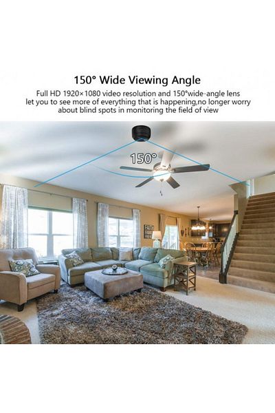 FOXMAG24 Spy Camera, 1080p, Audio-Video, Night Vision, Motion Sensors