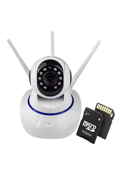 TodayShop Camera Supraveghere Wireless, LED IR, Senzor Miscare, Microfon, Difuzor si Card memorie 32 GB