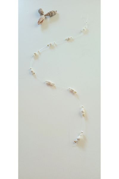 tutu tasarım alaçatı Hair Bead Sea Shell and Pearl Model