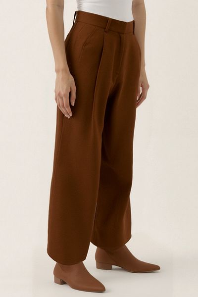 Vitrin Palazzo Trousers with Collet Detail