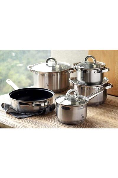 Bergner Set of 12 stainless steel dishes ALEXANDER