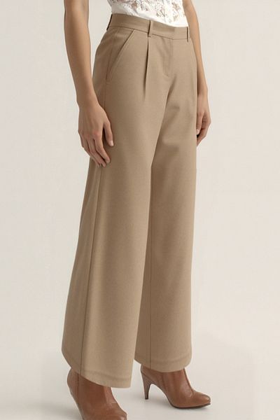 Vitrin Palazzo Trousers with Collet Detail
