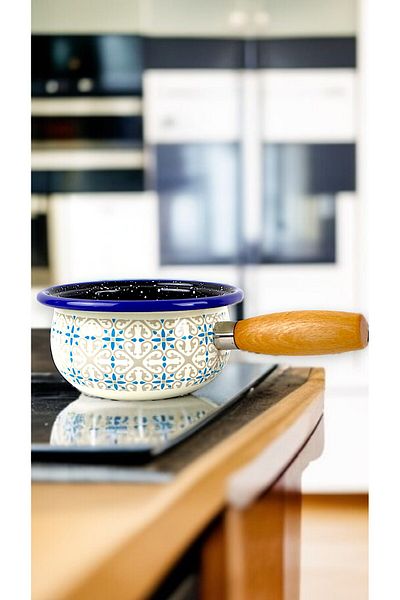 İnci Emaye 20 No 1.7 Lt.Enameled Pot, Serving, Food Camping, Picnic, Dowry