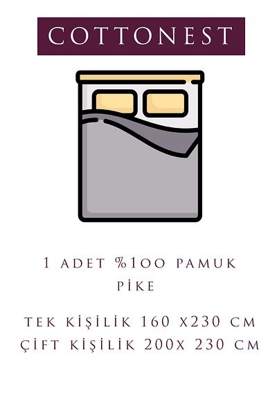 Cottonest Double Person Cotton Pique
