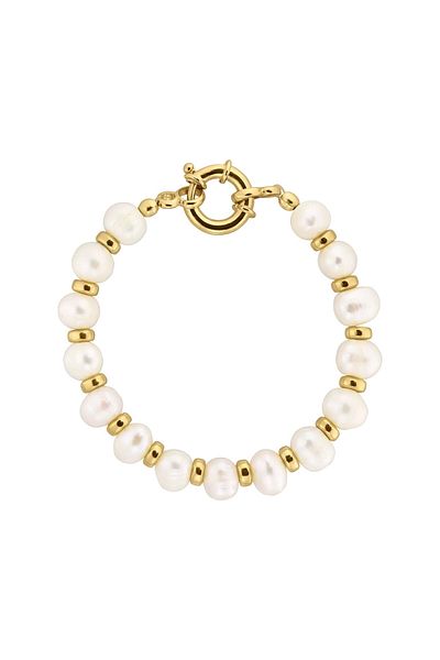 ohmygod jewelry Bratara Perle de Cultura si Accesorii din Argint Placat cu Aur – Lia