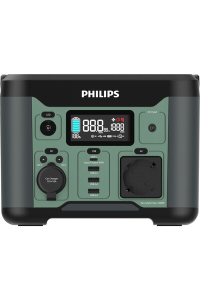 Philips Dlp8091cb Siyah Ac Dc Çıkışlı Taşınabilir Güç Kaynağı 300w Uyumlu
