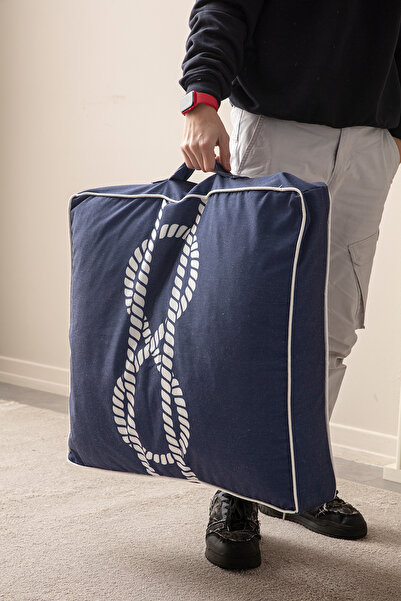 Ottoson Çok Amaçlı Yer Minderi Balkon Piknik Spor ve Dekoratif Kullanım Renkli Kare Puf 60x60