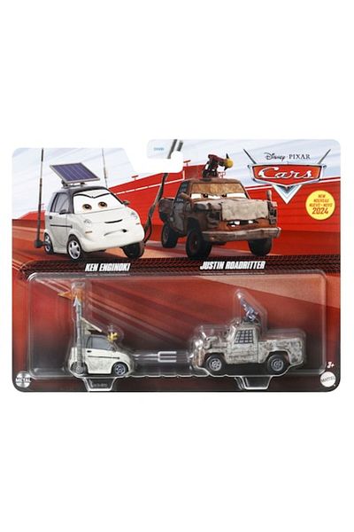 DİSNEY CARS Set 2 diecast cars Disney Cars 3 - Ken Enginoki and Justin Roadritter