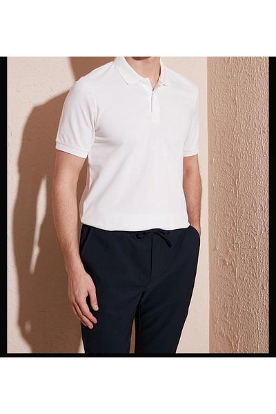 JSCO Men's 100% Cotton Polo Neck Basic Pique T-Shirt