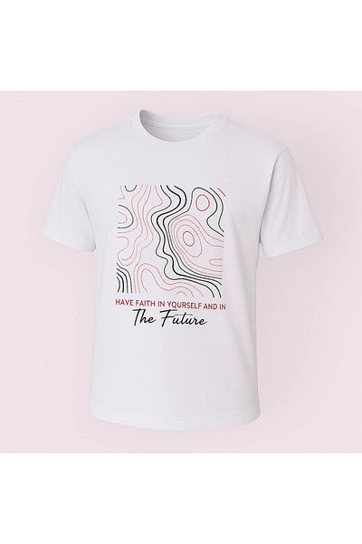trender The Future Print White Men's T-Shirt