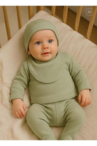 kitikate Organic Nova 4-Piece Hospital Discharge Set Green