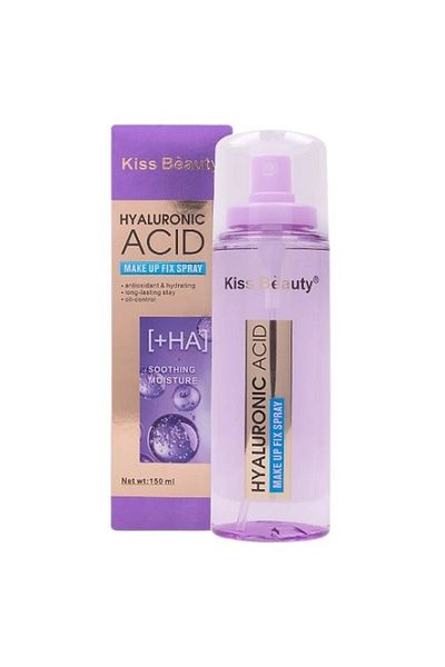 Makeup Setting Spray With Hyaluronic Acid, Kiss Beauty, 150 ml