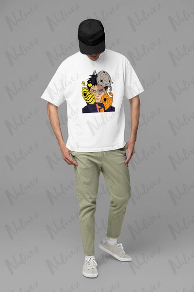 Nulivez Naruto Design Printed High Quality Compact Unisex Oversize T-Shirt