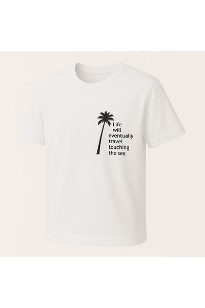 trender Life Will Print White Men's T-Shirt