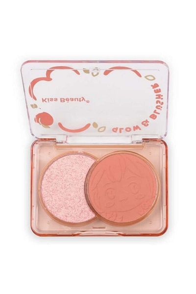 Kiss Beauty Highlighter and Blush Palette, Kiss Beauty Glow Blush, 02, 8 g