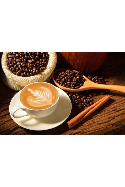 media Fototapet de perete autoadeziv si lavabil Cafea cu scortisoara, 200 x 150 cm