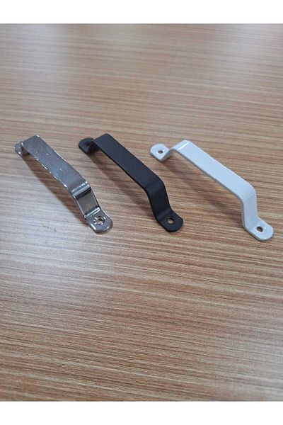 ARON (2 Pcs) Small (Chrome) Iron Chop Handle Wood Door Cover Handlebu Top Screwed 96mm