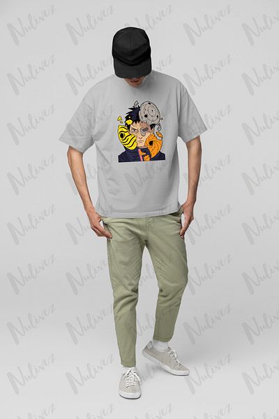 Nulivez Naruto Design Printed High Quality Compact Unisex Oversize T-Shirt