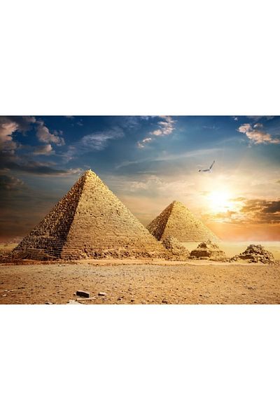 media Fototapet de perete autoadeziv si lavabil Piramide 1, 400 x 250 cm