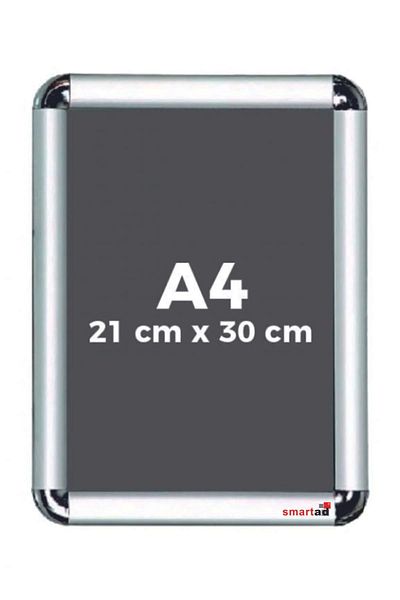 Nurline A4 Rondo Frame - Poster Frame - Document Frame - Open and Close Aluminum Look Frame
