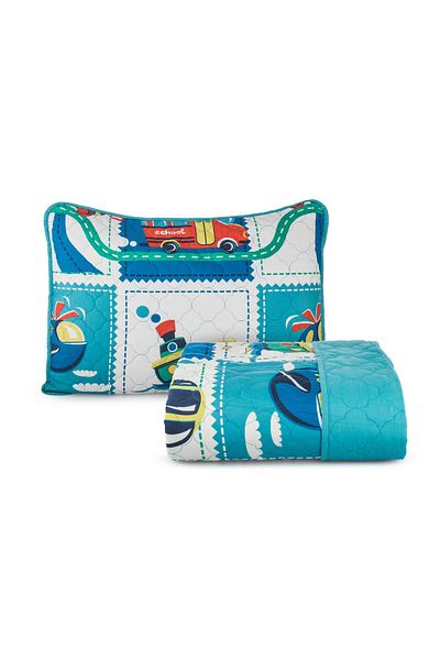 Orange Bed & Bath New Big | Single Bed Cover Two Piece - Big Vehicles