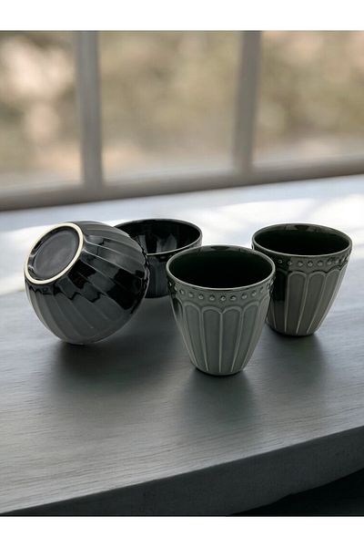 ALCE Set of 2 Porcelain Mug Cup Snack Bowl Set Patterned Model