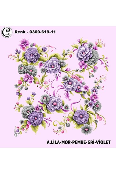Cenk Desenli Oyalık Yazma - 0300-619